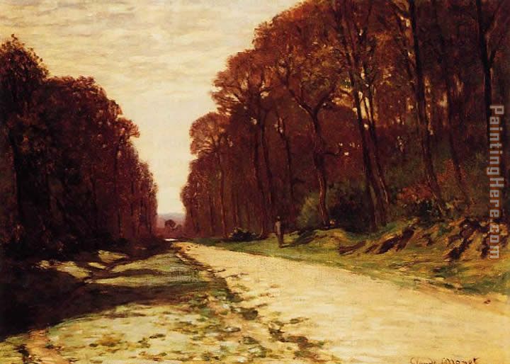 Claude Monet Road in a Forest